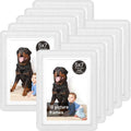 Crystal 5x7 Picture Frame with Acrylic Front 10 Pack, ABS Frame for 5x7 or 4x11 Photos, Shatterproof UV-Resistant Tabletop Photo Frame, Vertical/Horizontal Display for Home Décor