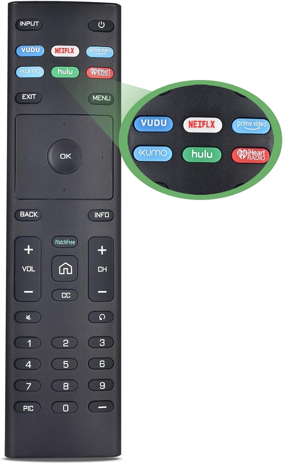 XRT136 for Vizio Smart TV Remote,Replacement Control for Vizio Smart LED LCD HD 4K UHD HDR TVs D-Series,E-Series, M-Series, P Series, PX Series, V-Series