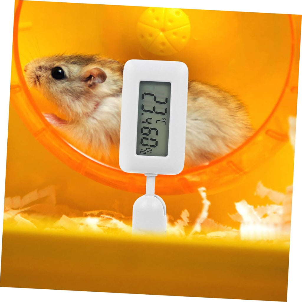 Toyvian Digital Thermohygrometer for Reptile Enclosure Snake Tank Indoor Humidity Accurate Temperature Measurement Large Display Screen Suction Cup for Easy Installation