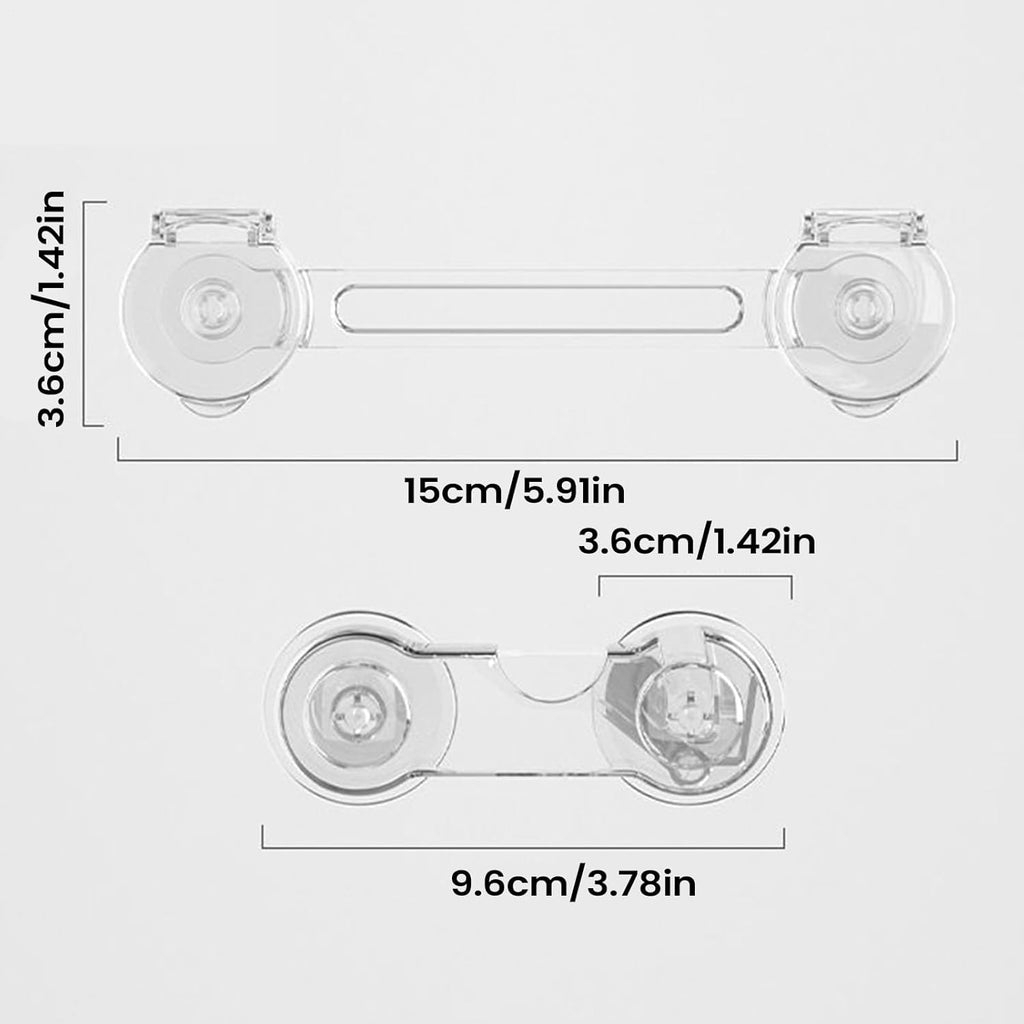 Child Proof Cabinet Latches - Child Proof Cabinet Safe With Safety Lock,Home Security No Drill For Small | For Kitchen Cabinet Drawer And Appliance