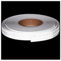 White Reflective Tape Outdoor Waterproof 1 inch Wide, High Visibility Warning Industrial Marking Tape,Safety Stickers (168 feet)