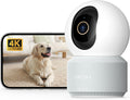 Anona Pano 4K UHD Indoor Camera, Pet/Dog/Baby Security Camera with Phone App, 360° Pan-Tilt, 2.4G/5G Dual-Band Wi-Fi 6, Auto-Tracking, Person/Pet/Baby Crying Detection, Privacy Mode, Two-Way Audio