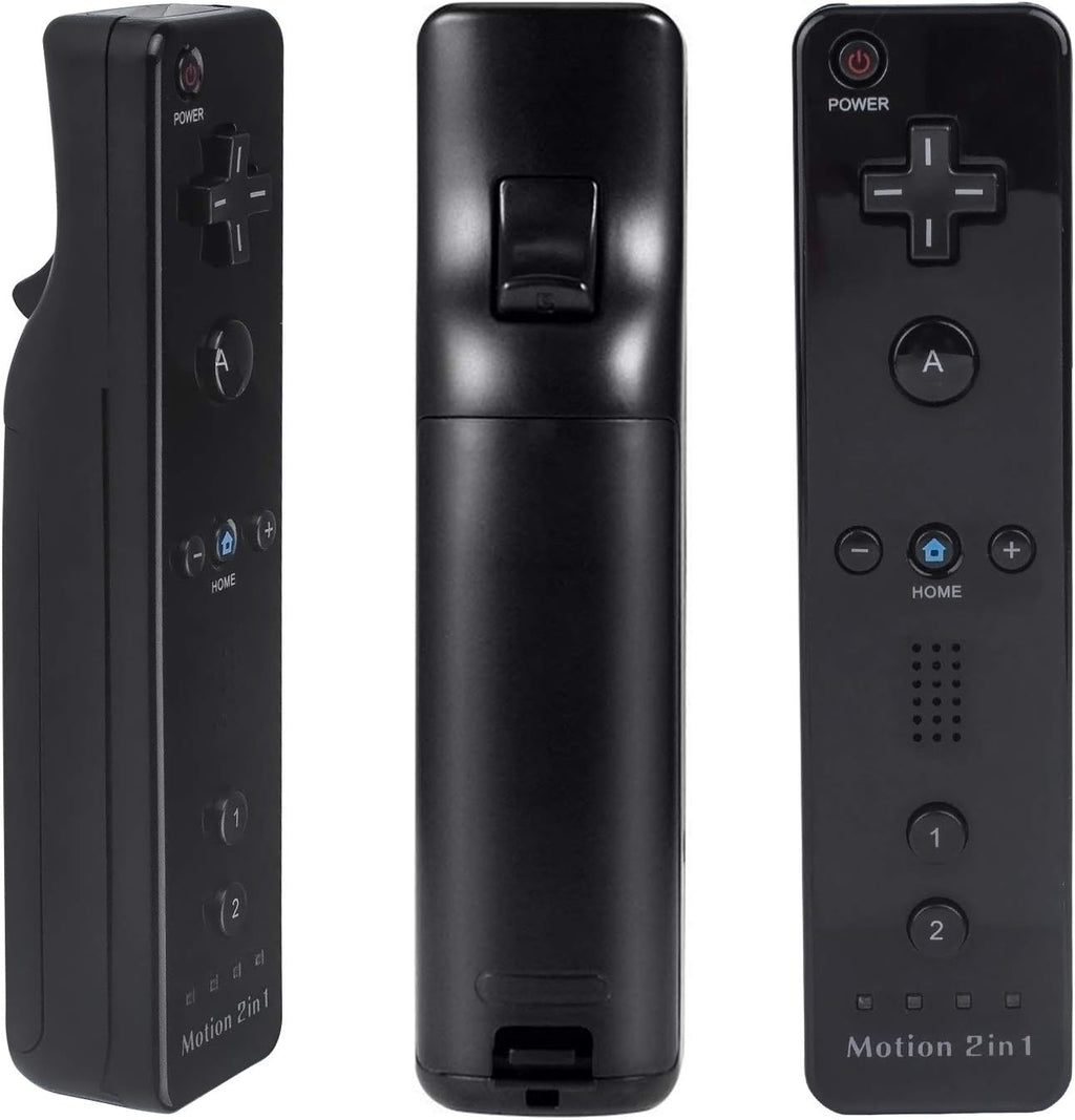 Motion Plus Wii Controllers 2Packs with Nunchucks, Wii Remote Controllers Compatible for wii and Wii U with Built in Motion Plus