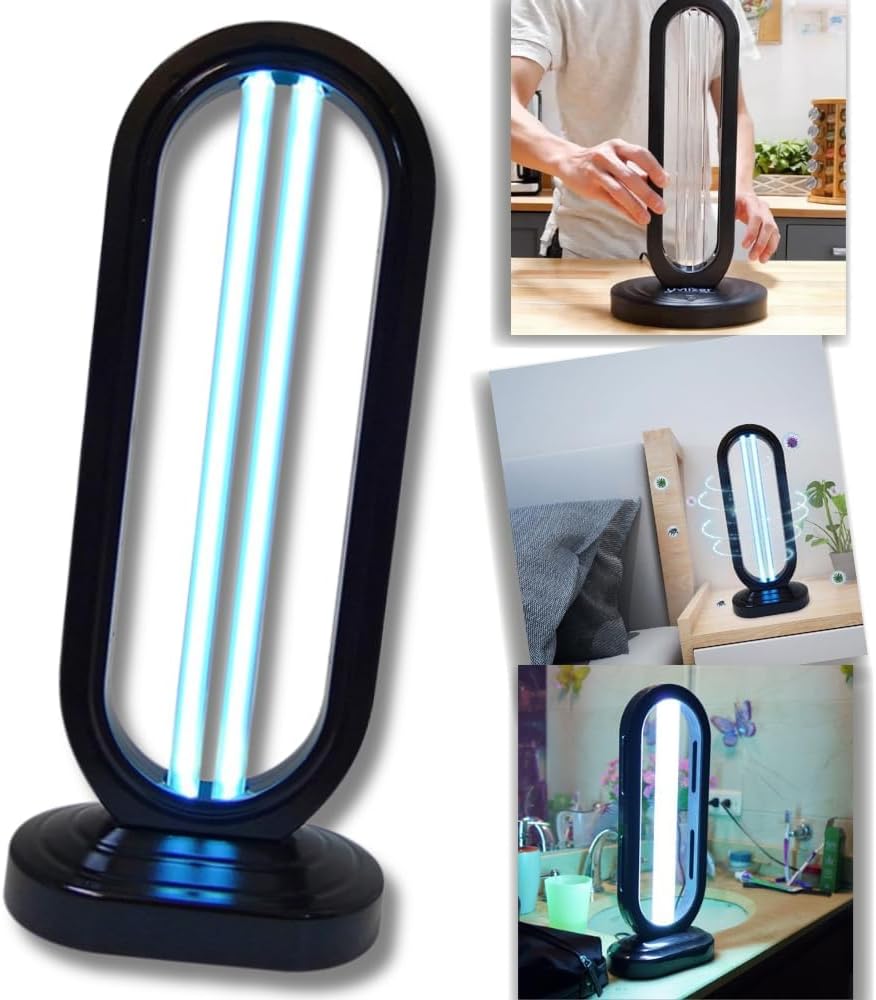 In My Bathroom UVILIZER Tower - UV Light Sanitizer & Ultraviolet Home Desinfection Lamp (UV-C Cleaning Device for Home, Office, Room | Kills 99.9% of Dust Mites, Mold, Bed Bugs and Viruses | USA)