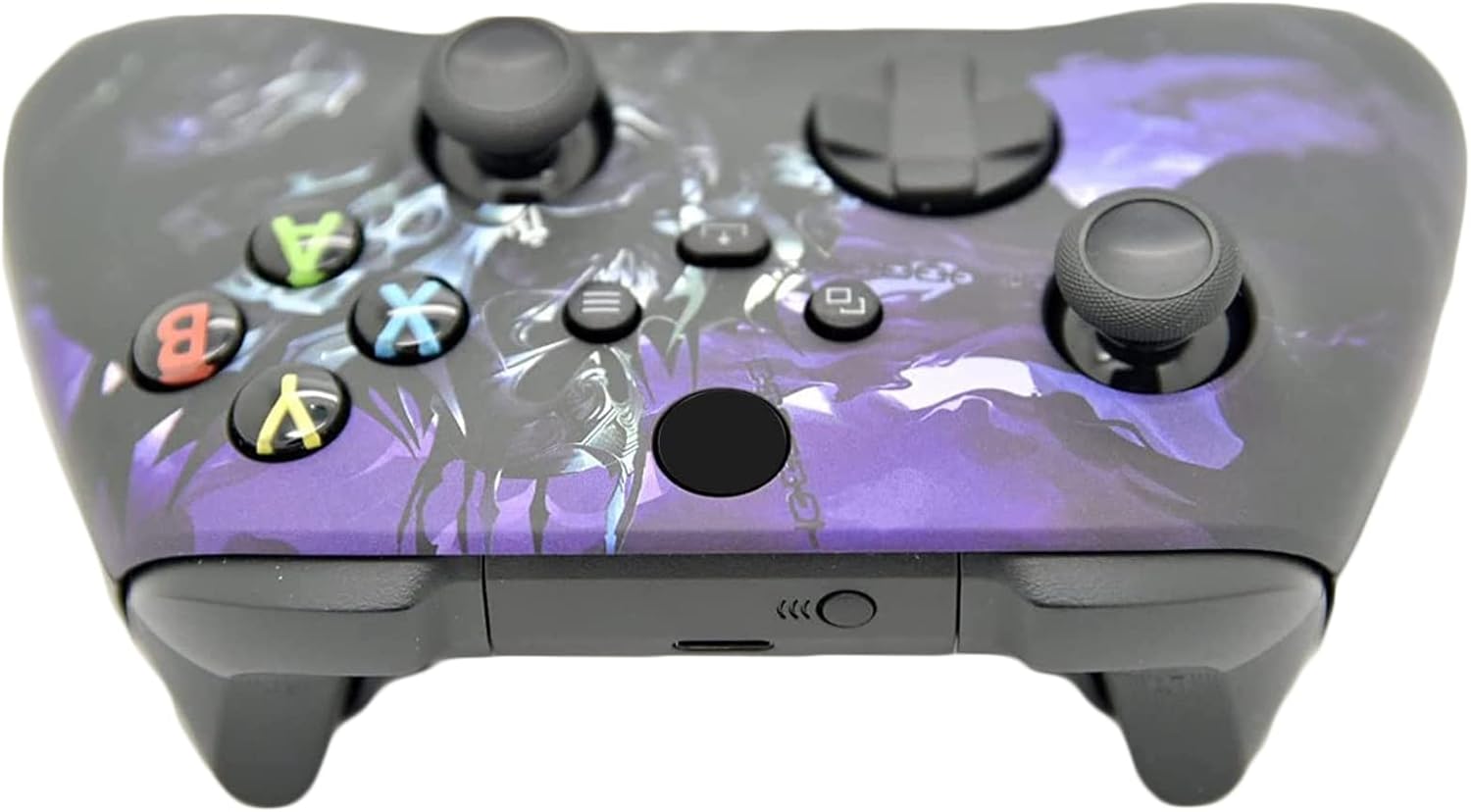 Hand Airbrushed Fade Custom Controller Compatible with Xbox Series X/S & Xbox One (Series X/S Purple Knight)