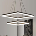 Modern Ceiling Chandelier, with Remote Control Dimmable 3 Color Mode & Brightness (Warm & Cool & Neutral Light) Ceiling Chandelier, Acrylic Anti-Flicker Dining Light Fixture for Kitchen