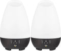 HealthSmart Essential Oil Diffuser, 500ML, Large Room Coverage | Adjustable Timer | Multiple Mist Modes | 7 LED Colors | Pack of 2