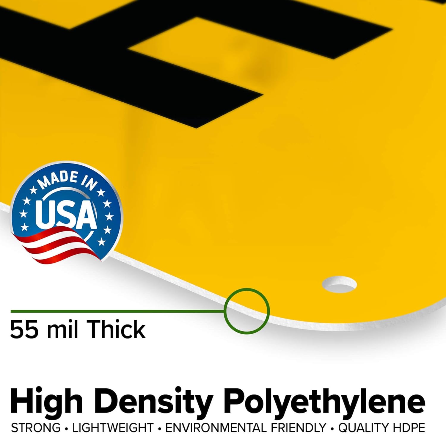 Custom Caution Sign, OSHA Sign, 24x30 Inches, 55 mil thick HDPE (high density polyethylene), Made in USA by My Sign Center