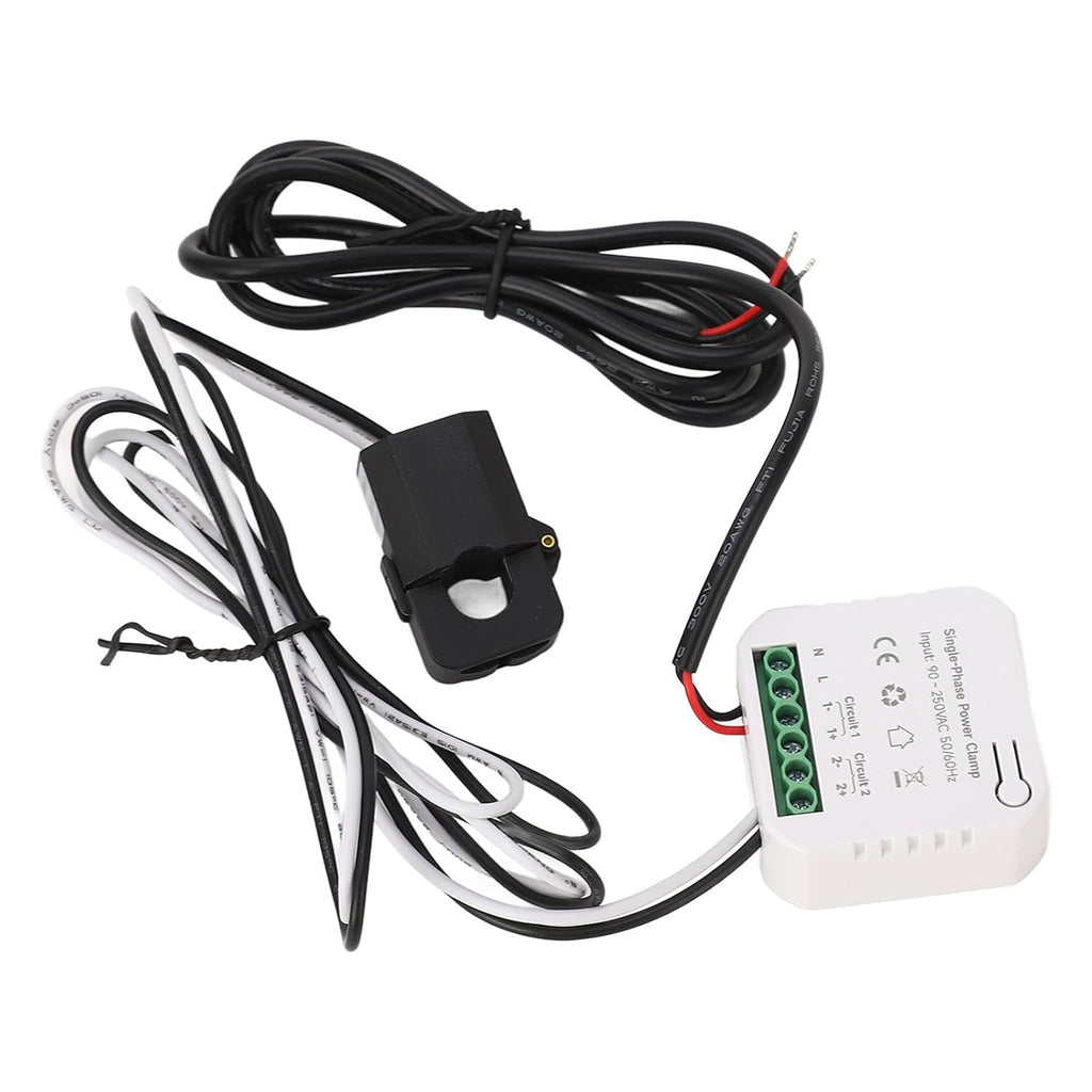 Smart Energy Monitor, Bidirectional Solar PV Grid Power Meter with 80A CT Clamp Sensor, for, Real Time Voltage Current Power Factor Monitoring