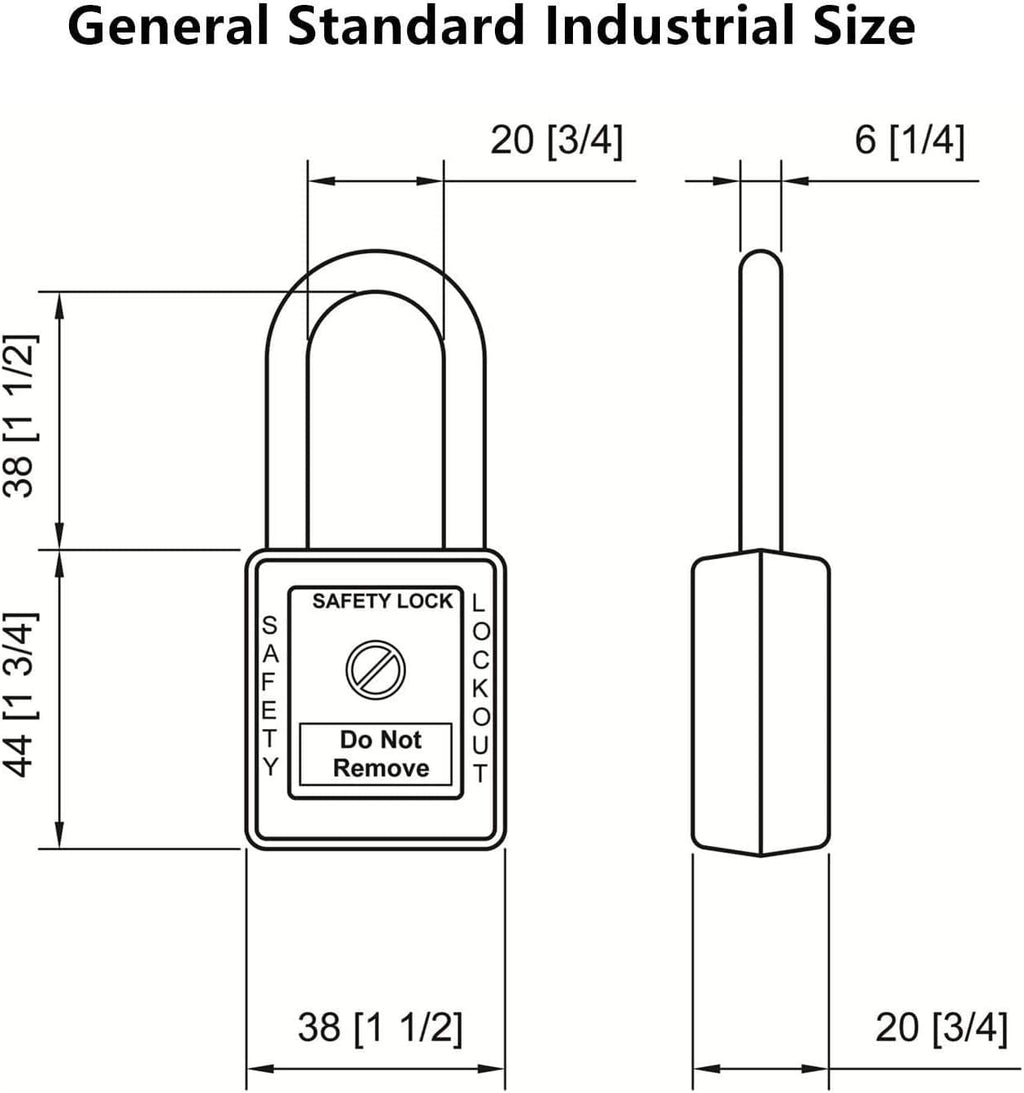 Lockout Tagout Locks, Safety Padlock, Loto Locks Keyed Differently Lock Out Tag Out 10 pcs Safety Padlocks Plastic with 10 Lockout TagOut Tags Red
