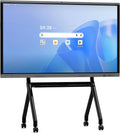 Shiarffe X5 Pro 4K 86 Inch Smart Board with Portable Stand, Google EDLA-Certified Digital Whiteboard, Touchscreen Interactive Display Built-in Camera for Classroom Office Hybrid Work Home, Android OS