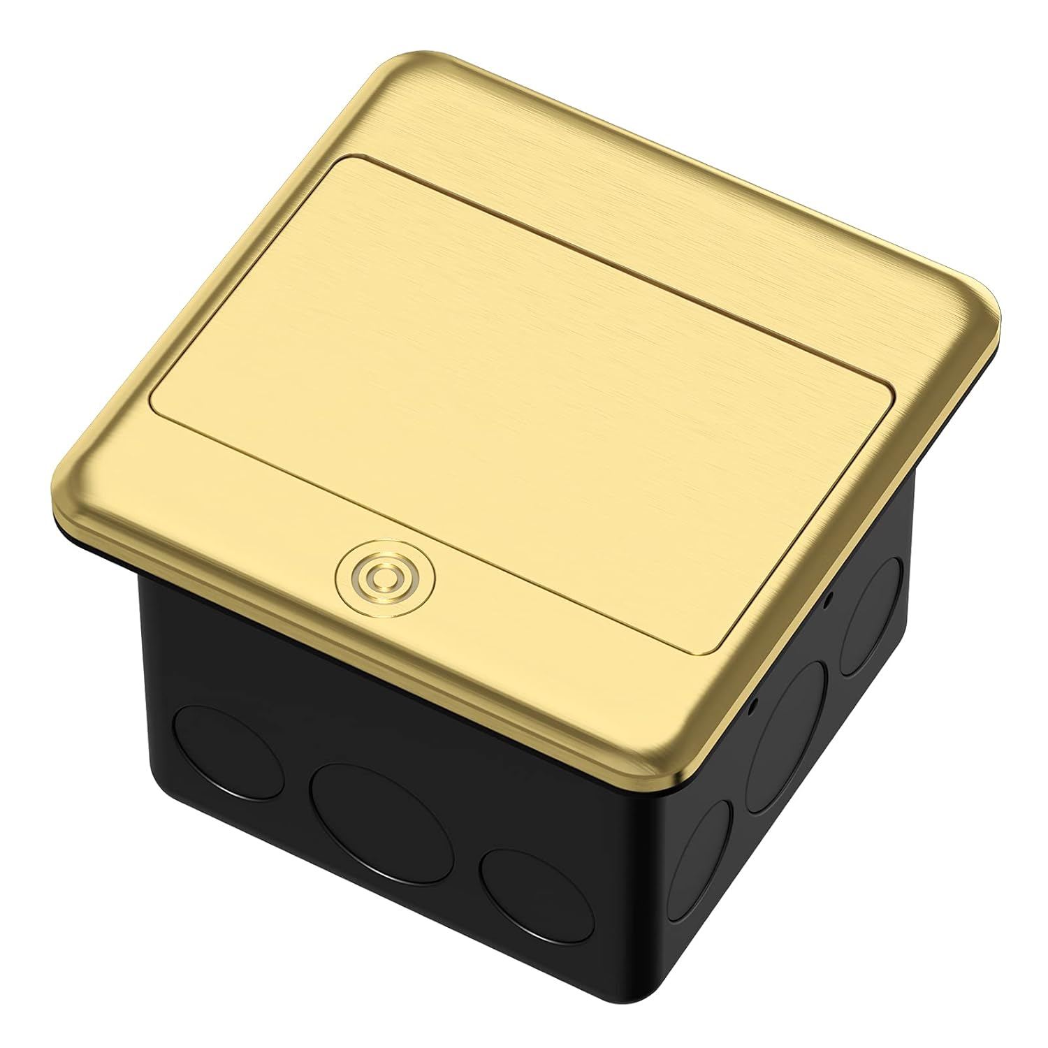 KYHSHJ Professional Pop-up Floor Power Outlet Box with USB 5V/4.8A Socket, 20 Amps Interference-Resistant Socket, Corrosion-Resistant Hardware, ETL Certified, Brass