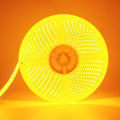 YM E-Bright Led Strip Lights Waterproof IP68 Flexible Amber Yellow Strip Lights Exterior Interior 16.4Ft 600SMD for Home Bedroom Party Holiday Neon Decoration Stage Marine Lights (No Power Adapter)