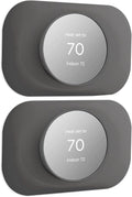 Petrichor Nest Thermostat Wall Plate - Compatible with Google Nest 2020 - Trim Kit, Cover Accessory for Easy Installation (2 Pack Charcoal)