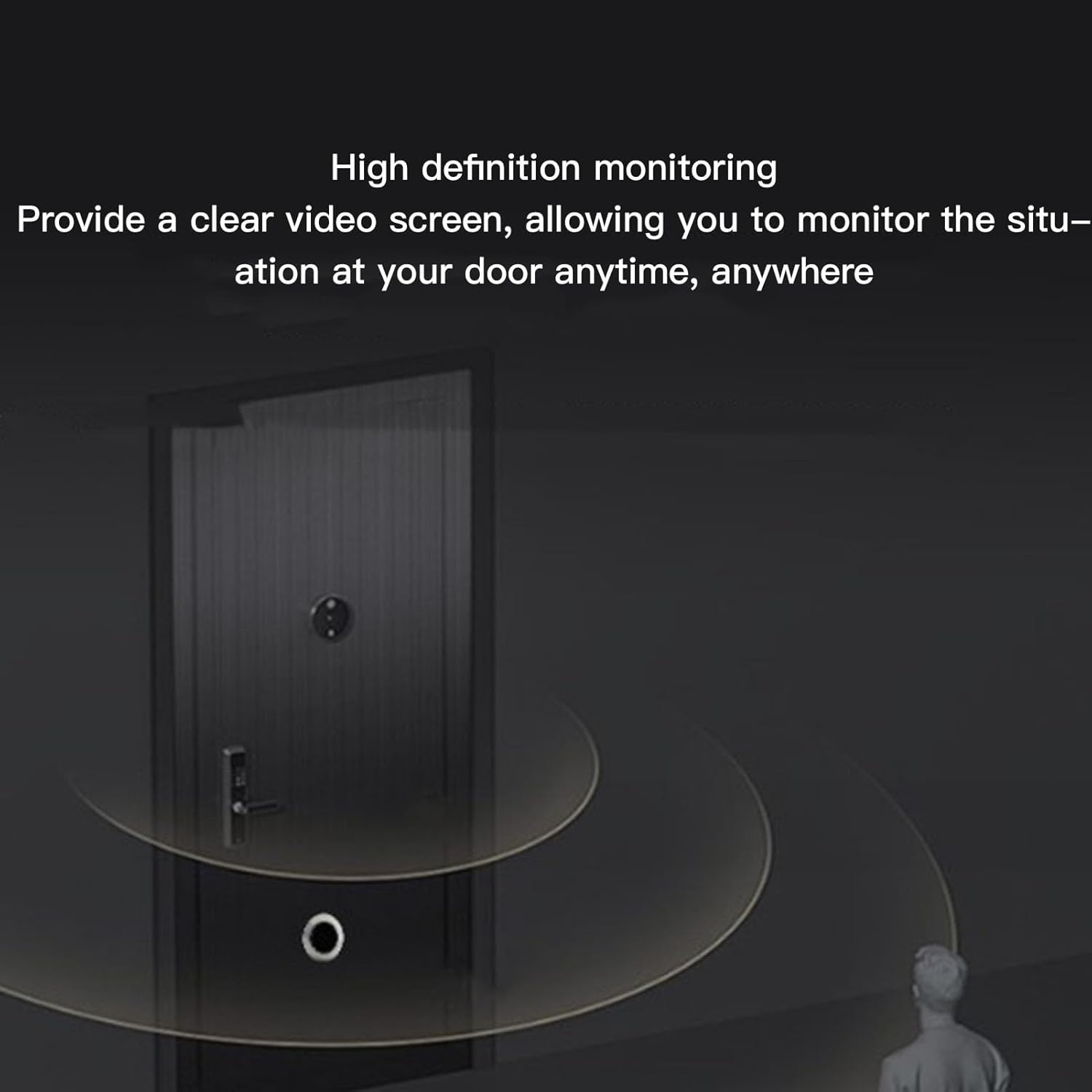 Digital Door Viewer, 1080P Door Peephole Camera with HD Screen, 120° Wide Angle, for TUYA APP, 5000mAh Battery Capacity, for Home Security