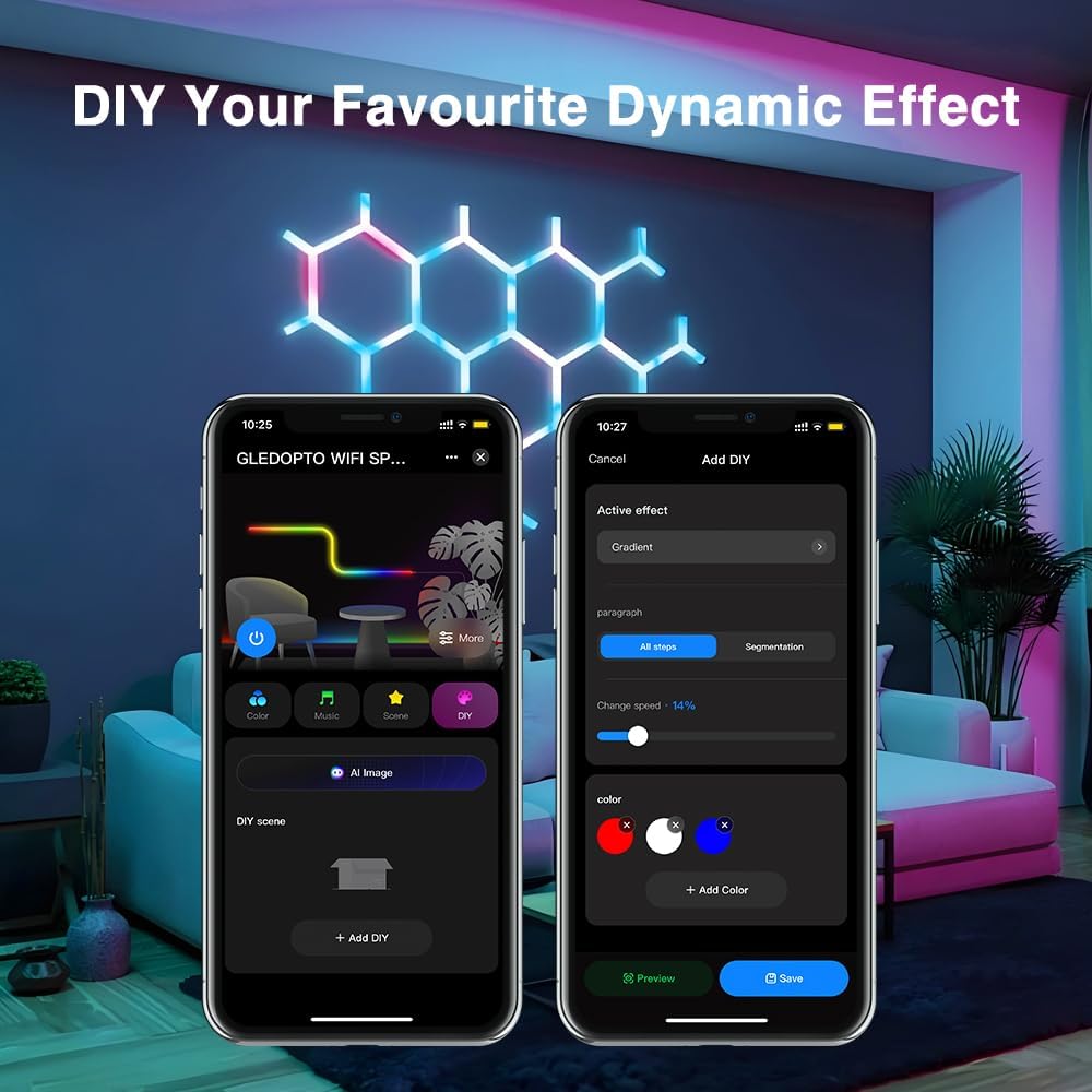 WiFi Tuya SPI Digital Pixel LED Strip Light Controller Smart Life App Control Over 40 Dynamic Lighting Easy to Setup for WS2811 TM1814B TM1934A SK6812 WS2801 WS2805 UCS2904B