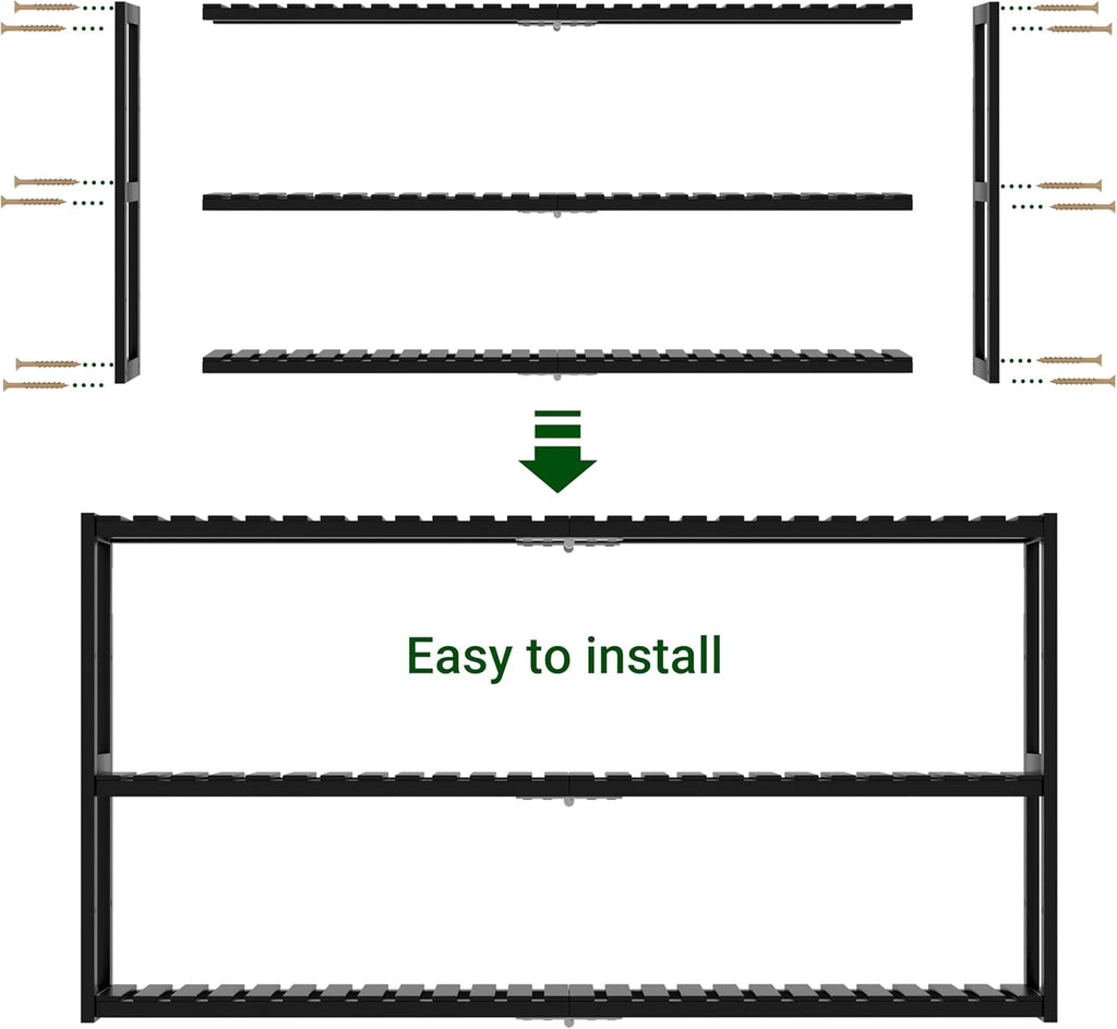 Extra Long Bathroom Organizer Storage Shelves 100% Bamboo Adjustable Height Over The Toilet Storage Floating Shelf for Wall Shower Shelf Can Placed in The Bathroom Kitchen Living Room for Multi Usage