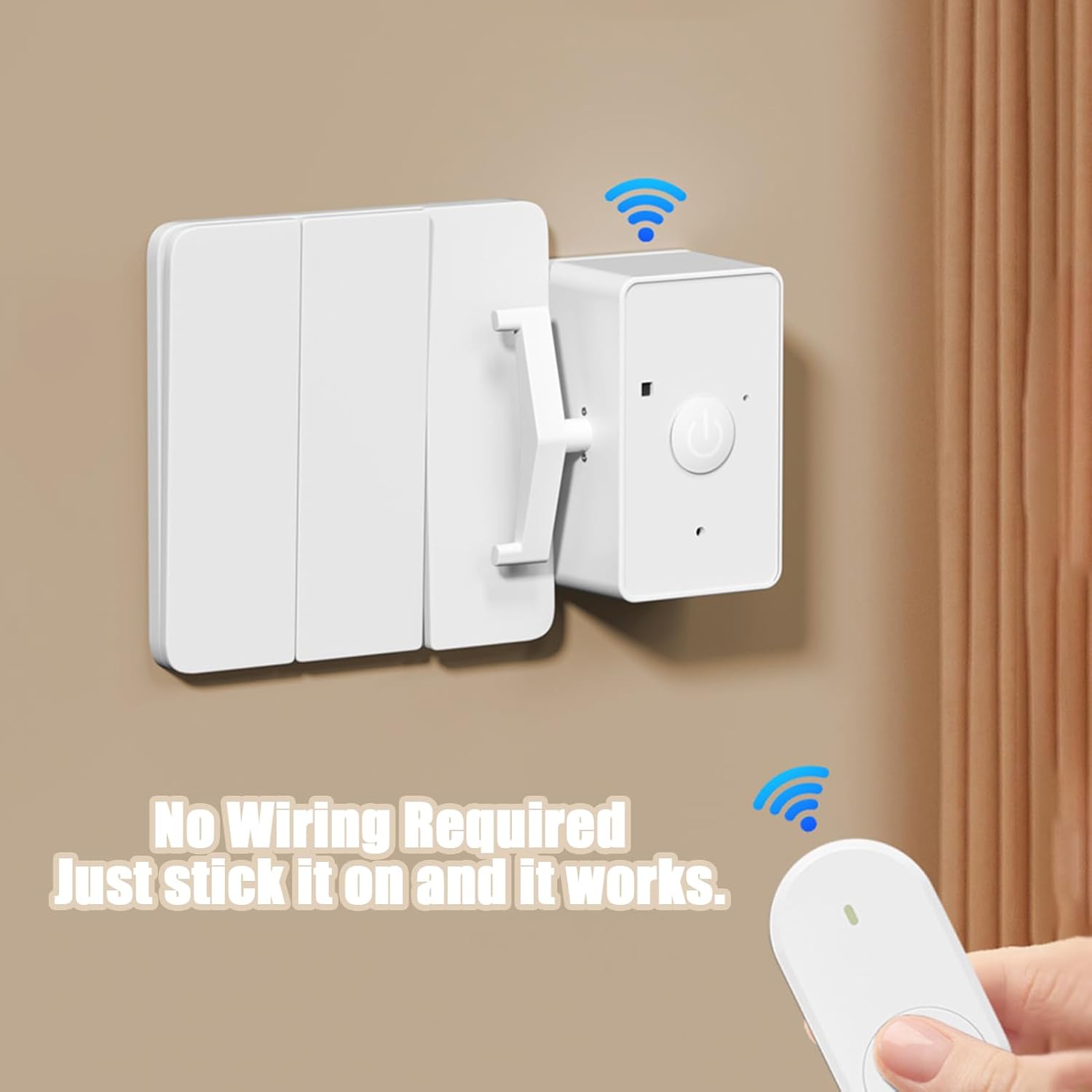 Finger Bot Controller - Compact Wireless, Automatic No Wiring Control, Smart Light Button Pusher, Quick Touch Activation Supporting Daily Comfort | Reliable Device Assistance For Home Office