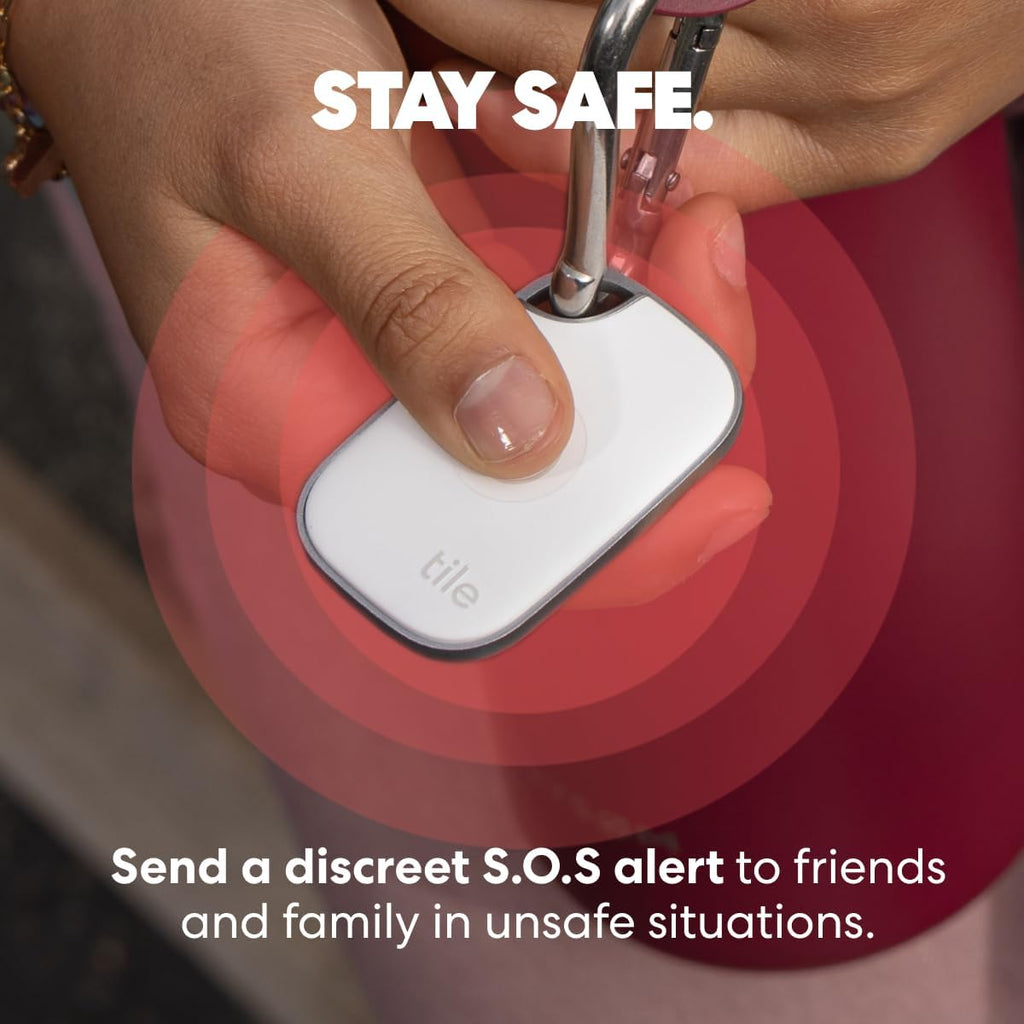 Tile by Life360 Pro - Powerful Bluetooth Tracker, Key Finder and Item Locator for Keys Bags, and More. Both iOS and Android Compatible. Phone Finder. 4-Pack (Black/White)