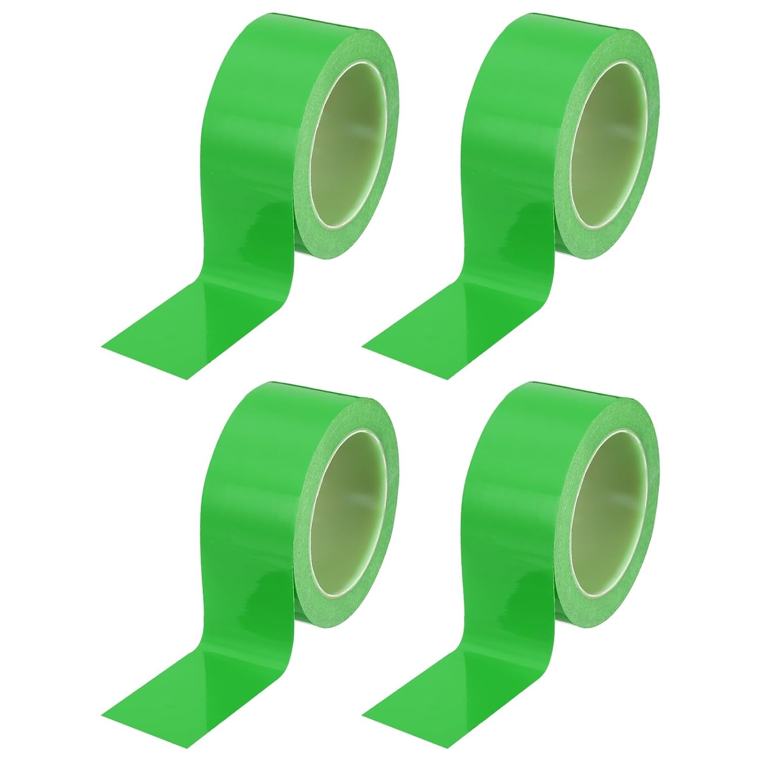 PATIKIL Floor Marking Tape 2 Inch x 110 Ft, 4 Pcs Self-Adhesive Warning Safety Tape Caution Stripe for Walls Floors Pipes Equipment Outdoor, Green