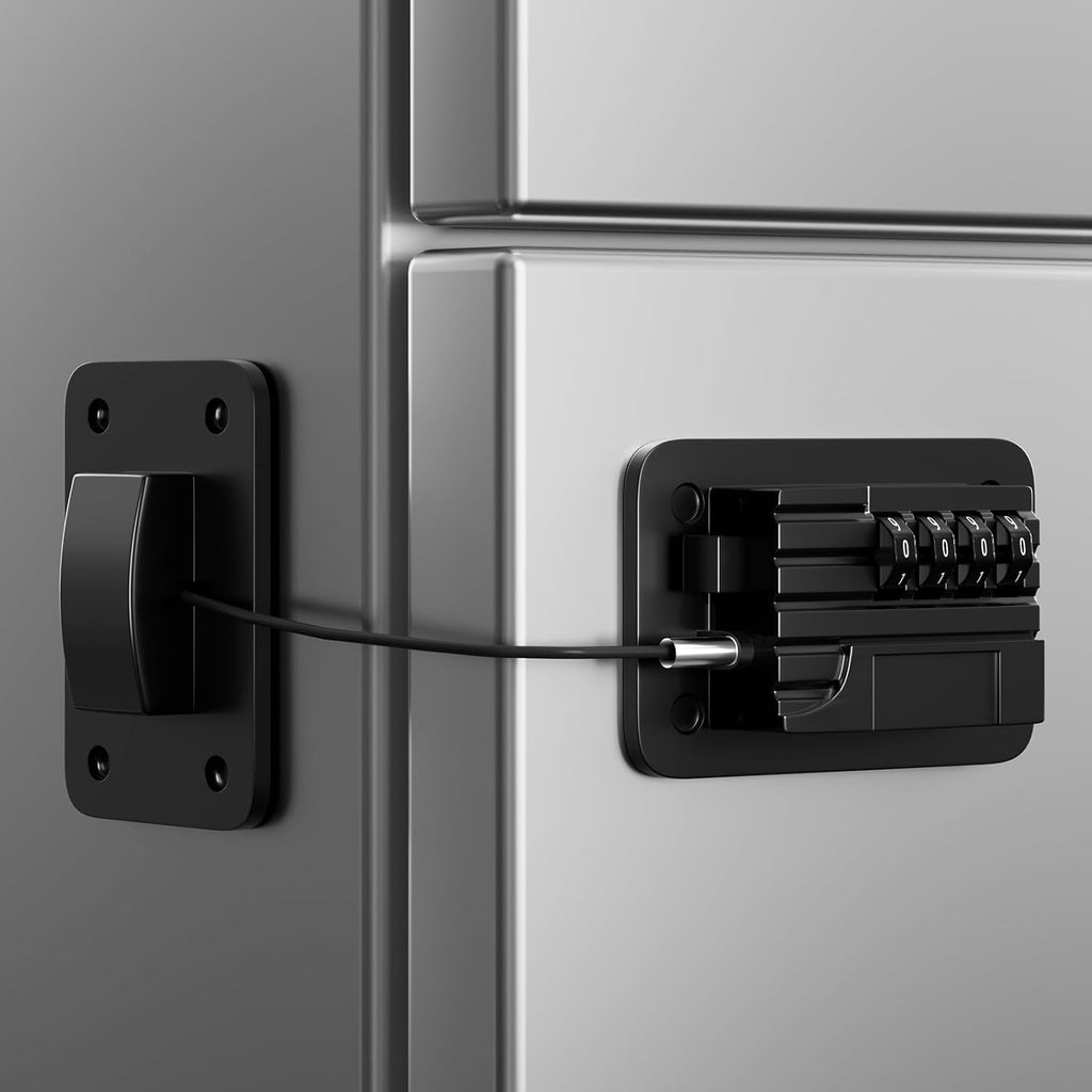 Fridge Lock Children refrigerator lock Fridge password lock can be easily installed without tools, and are suitable for refrigerators, dishwashers.