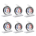 TENBOR 6 Pack Refrigerator Freezer Thermometer, Large Dial Analog, Stainless Steel, Waterproof, -20 to 80/-30 to 30