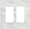 Decorative Outlet Covers Marble Granite White And Grey 2 Gang Double GFCI Rocker Electrical Wall Panels Light Switch Cover Plate for Home Bedroom Decor