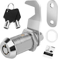 RV Storage Lock - 1-1/8" Cam Lock Keyed Alike Toolbox Locks Replacement for Camper Mailbox or Storage Door (Zinc Alloy, 1 Pack)