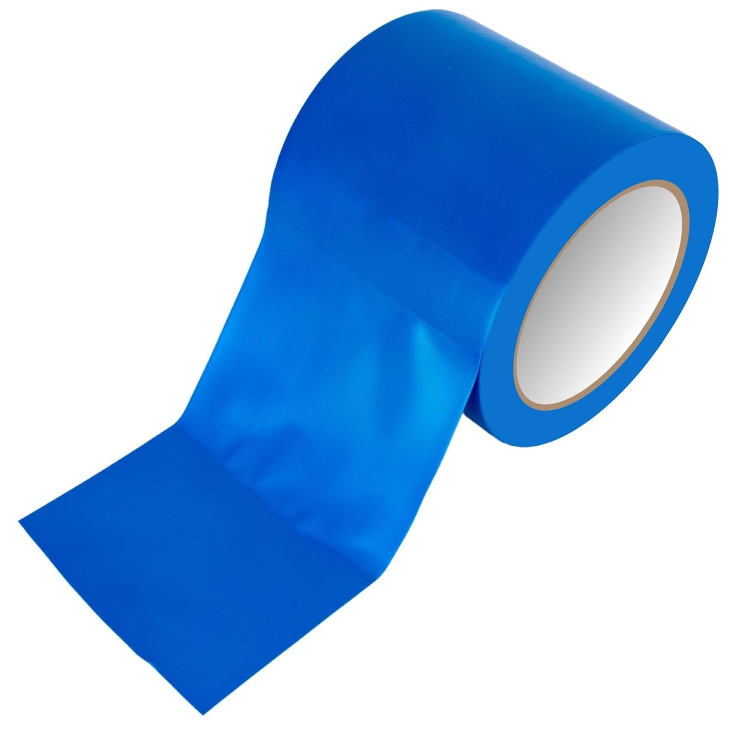 GTSE 4 inch x 108 ft Blue PVC Vinyl Floor Tape, Safety Marking Tape, 6 mil Thick, Suitable for Dance Floors, Gyms, Warehouses, Sports Facilities