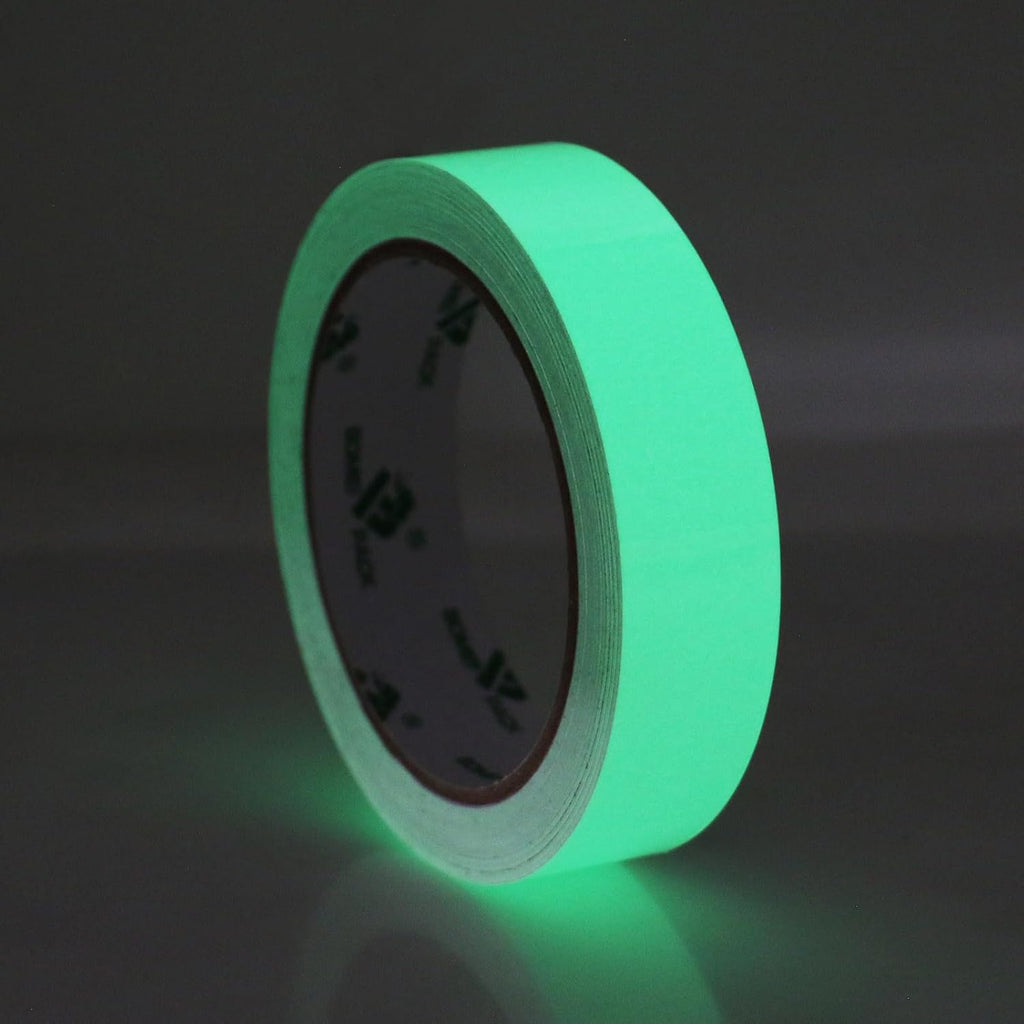 BOMEI PACK Glow in Dark Tape Fluorescent Luminous Tape 1 Pack 1in x 33ft-Bright,Rechargeable,Durable for Indoors and Outdoors Design of DIY Craft Pattern,Creative Decoration,Night time Decorations.