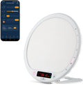 Light Therapy Lamp Sunrise Alarm Clock Wake up 10000 lux UV-Free Sun lamp Bioclock Adjustment APP Control Portable Built-in Lithium Battery
