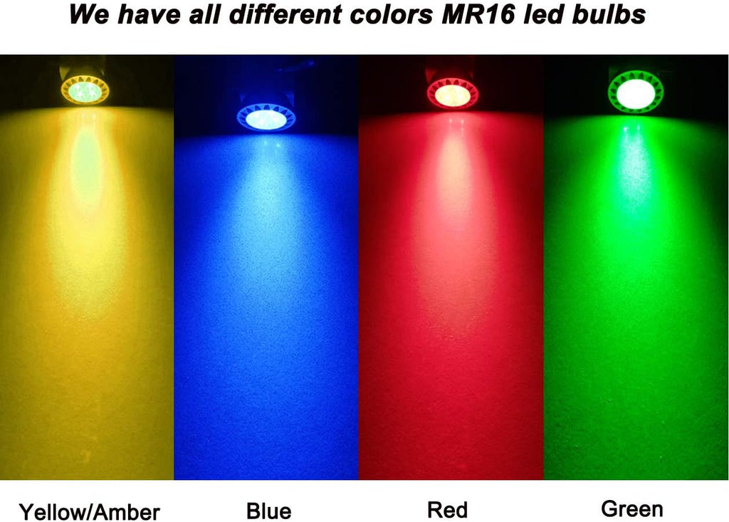 ALIDE Red MR16 GU5.3 Led Bulbs 5W,20W 35W 50W Halogen Equivalent,12V Low Voltage MR16 Led Red Bulb Spotlights for Outdoor Landscape Yard Garden Tree Pool Holiday Lighting,Not Dimmable,38 Deg,6 Pack