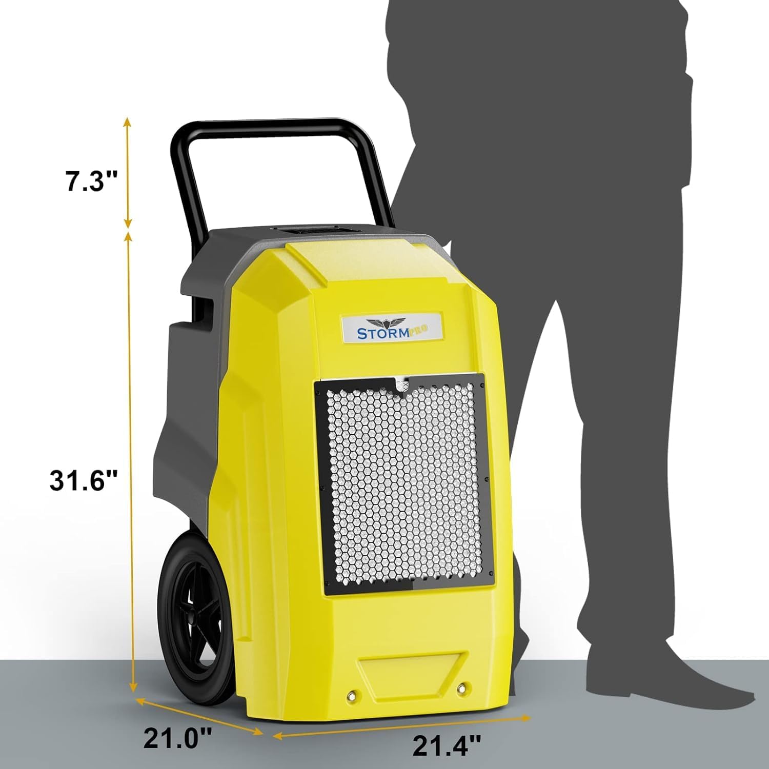 ALORAIR Storm Pro Commercial Dehumidifier 180 PPD, LGR Portable Dehumidifier with Pump, cETL Listed, 8 Years Warranty, LCD Display, for Clean-Up, Flood, Moisture