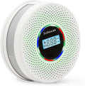 Upgraded Version Smoke Carbon Monoxide Alarm Detector, Battery-Operated Smoke and CO Alarm with Digital Display, Carbon Monoxide Detectors&Smoke Detector (1Pack)