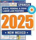 New Mexico Labor Law Poster 2025- State, Federal, OSHA Compliant - Workplace Required Posting for Employees - Spanish OSHA Poster - UV Laminated Waterproof - 26” x 39.5” - Spanish