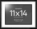 Homeforia 11x14 Diploma Frame Black Wood, High End Black Oak 11 x 14 Certificate Frames with Mat 8.5x11, 14x11 Wooden Document Matted Frame, Award Graduation Frames, Tempered Glass, Wall Kit, Set of 1