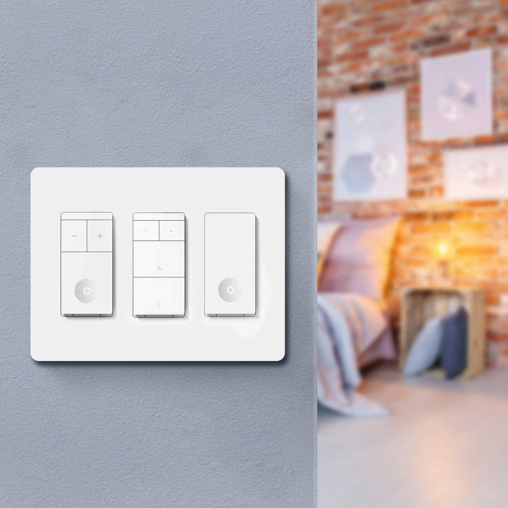 TREATLIFE Screwless Decorator Wall Plates, Standard Size 3-Gang Light Switch Plate, Outlet Covers White, 1 Pack 3-Gang Wall Plates Light Switch Cover