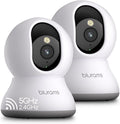 blurams 5G Cameras for Home Security, 2K Pet Camera with Phone App, 360° PTZ Indoor Camera w/Dual-Band WiFi6, Free Human/Motion/Sound Detection, 2-Way Talk, Night Vision, Compatible with Alexa, 2Pack