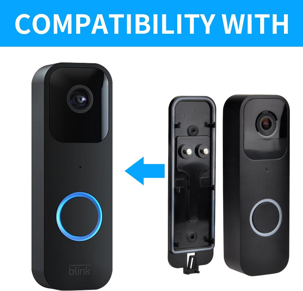 Blink Doorbell Backplate Replacement, Blink Doorbell Back Plate,Backplate Compatible with Blink Video Doorbell, Blink Doorbell Mounting Plate with Blink Key Replacement (2pack)