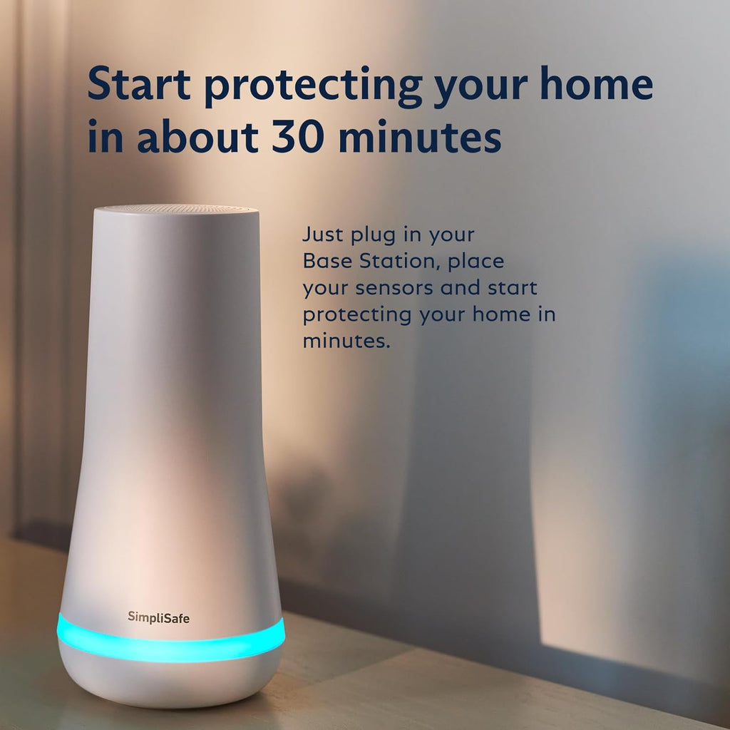 SimpliSafe 7 Piece Wireless Outdoor Camera Home Security System - Optional 24/7 Professional Monitoring - No Contract - Compatible with Alexa and Google Assistant