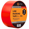 GTSE 2 inch x 108 ft Red PVC Vinyl Floor Tape, Safety Marking Tape, 6 mil Thick, Suitable for Dance Floors, Gyms, Warehouses, Sports Facilities