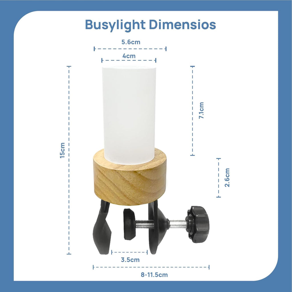 Clip Busy Light Standard for The Office / 59 inch USB Cable LED Indicator – Workspace Distractions and Boosts Productivity/Do not Disturb Indicator - Free Busy Light