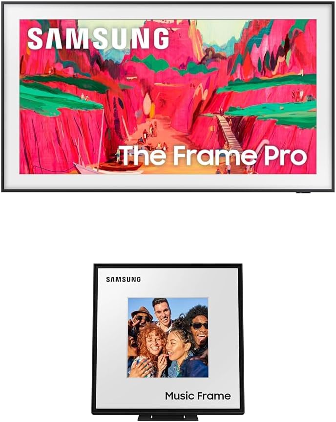 Samsung 65-Inch Class The Frame Pro LS03FW 4K Neo QLED Mini LED Smart TV w/Music Frame Included