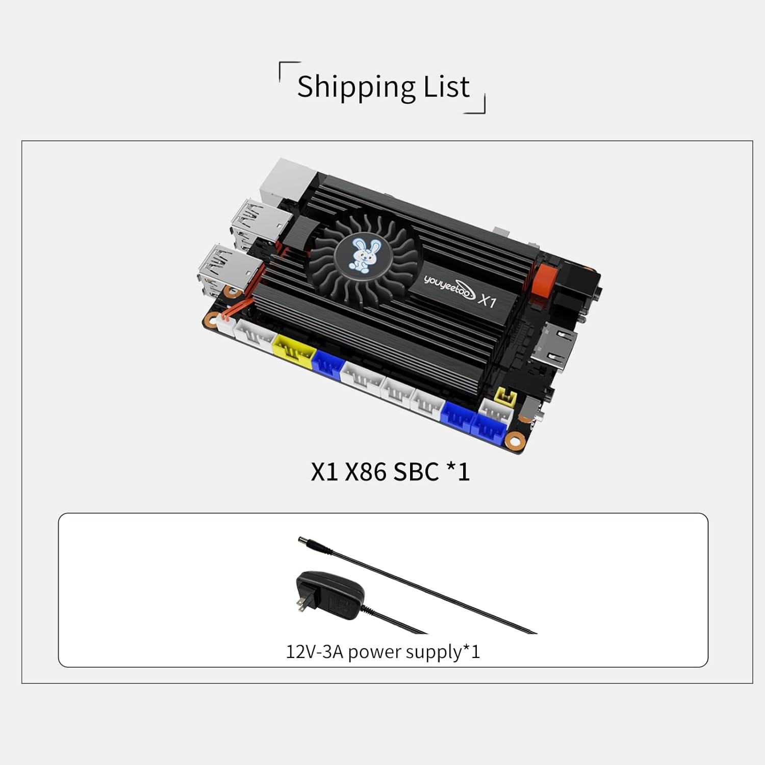 WayPonDEV youyeetoo X1 X86 Single Board Computer - A 64bit Windows 10/11/Linux Mini PC with Celeron N5105 CPU, Support Optional WiFi&BT NFC, PCIE 3.0 M.2 2280 NVMe or SATA SSD (4GB RAM+0GB Storage)