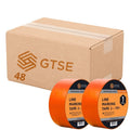 GTSE 2 inch x 108 ft Orange PVC Vinyl Floor Tape, 48 Rolls, Safety Marking Tape, 6 mil Thick, Suitable for Dance Floors, Gyms, Warehouses, Sports Facilities