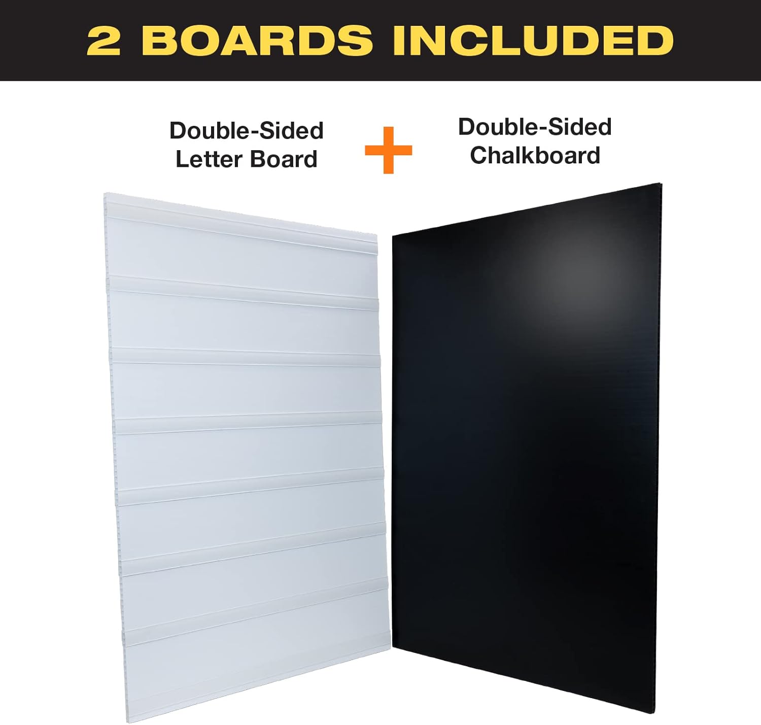 Swinging Changeable Message Sidewalk Sign: 24" x 36" Sign with 792 Pre-Cut Double Sided Letters and Storage Box. Includes Black Board & Letter Board (Green Color Legs)