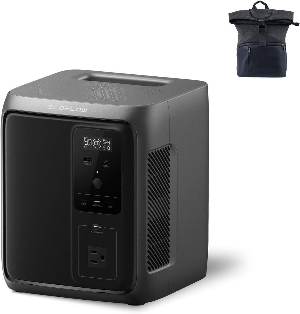 EF ECOFLOW Portable Power Station DELTA 3 1000 Air, 960Wh LiFePO4 (LFP) Battery, 500W AC Output Solar Generator(Solar Panel Optional) for Home Backup Power, Camping & RVs