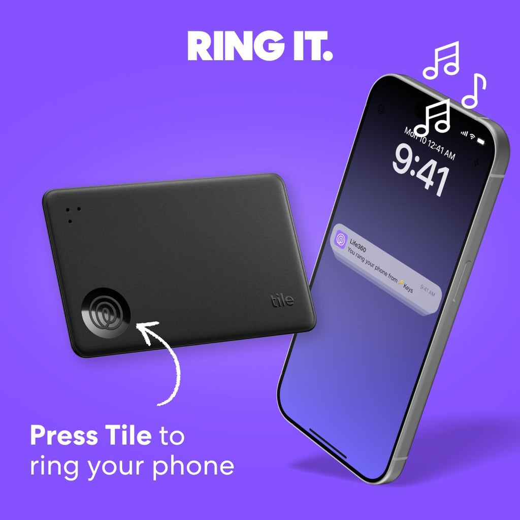 Tile by Life360 Slim - Wallet Finder, Bluetooth Tracker and Item Locator for Luggage Tags, Passports and More. Both iOS and Android Compatible. Phone Finder. 1-Pack (Green Surf)