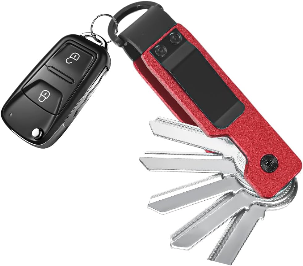 Keychain Key Holder Keychain Tile For Men/Women Key Finder Ring/Organizer for Car Keys Keyring Accessories 2-5 Keys