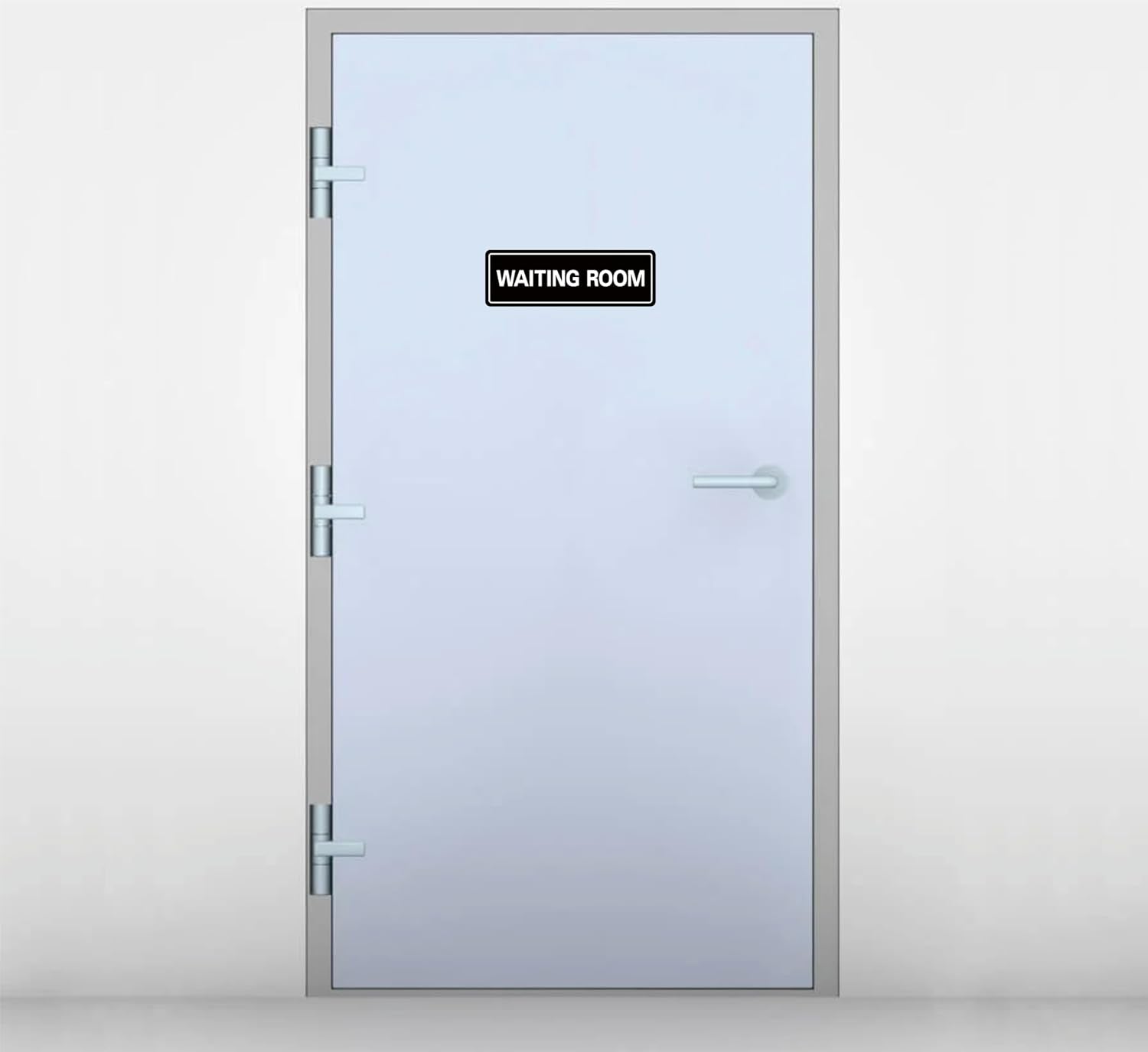 Waiting Room Sign - Premium Durable Acrylic Material, Super Strong Adhesive, Quick Installation, Suitable for Your Home and Business (9 × 3 Inches, Black)